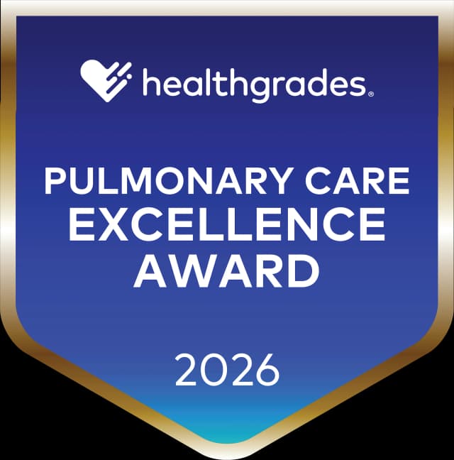 Healthgrades 2026 Pulmonary Care Excellence Award™